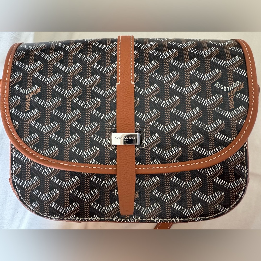 GOYARD Belvedere PM Black and Brown tan
